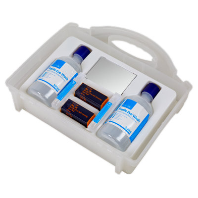 Sealey Eye Wound Wash Station Sterile Emergency Pack For Garages Workshops EWS01 - 4