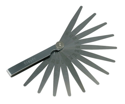 Sealey Feeler Gauge 13 Blade - Imperial S0518