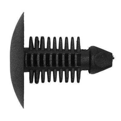 Sealey Fir Tree Clip Diameter 21mm x 23mm Universal Black - Pack of 20 Pieces TCFT2022U