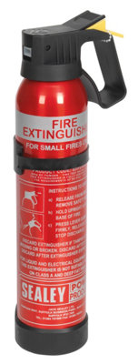 Sealey Fire Extinguisher 0.6kg Dry Powder - Disposable SDPE006D