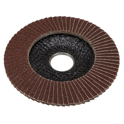 Sealey Flap Disc Aluminium Oxide Size 100mm 16mm Bore - 40 Grit FD10040E - 7
