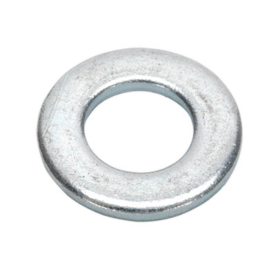 Sealey Flat Washer M10 x 21mm Form A Zinc DIN 125 - Pack of 100 FWA1021