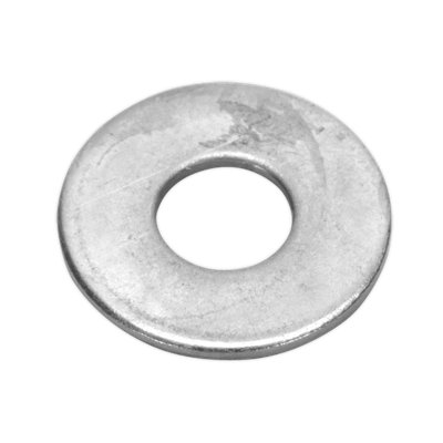 Sealey Flat Washer M8 x 21mm Form C BS 4320 - Pack of 100 Silver FWC821