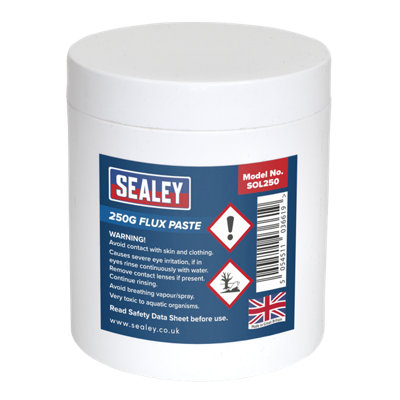 Sealey Flux Paste 250g Tub Soldering Grease For Electronics DIY Plumbing SOL250