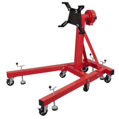 Sealey Folding Rotating Engine Stand With Geared Handle Drive 680kg ES680D