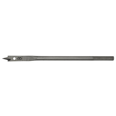 Sealey Fully Hardened High Performance Flat Wood Bit 8mm x 152mm Grey FWB80