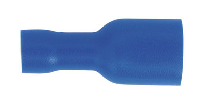 Sealey Fully Insulated Terminal 6.3mm Female Blue Pack of 100 BT16
