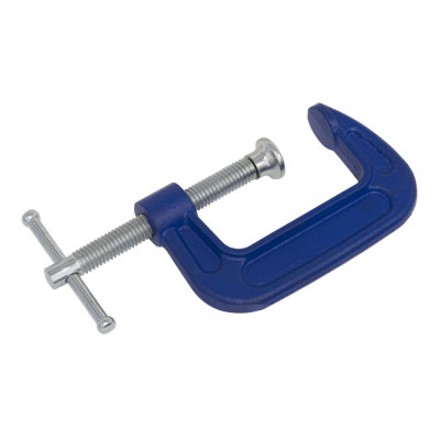 Sealey G-Clamp Fitted With Swivel Tip To Reduce Marking Length 50mm AK6002