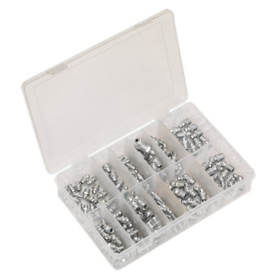 Sealey Grease Nipple Assortment 130pc - Metric, BSP & UNF