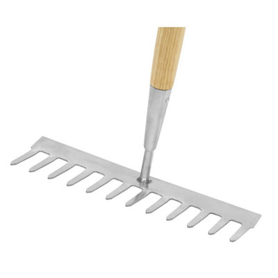 Sealey GTWH011 Premier Garden Rake with Long Ash Handle & Stainless ...