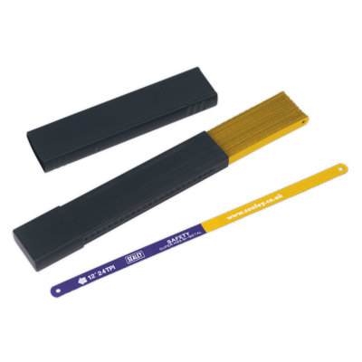 Sealey Hacksaw Blade 300mm HSS Flexible Bi-Metal 24 TPI Pack of 50 Piece HSB5024
