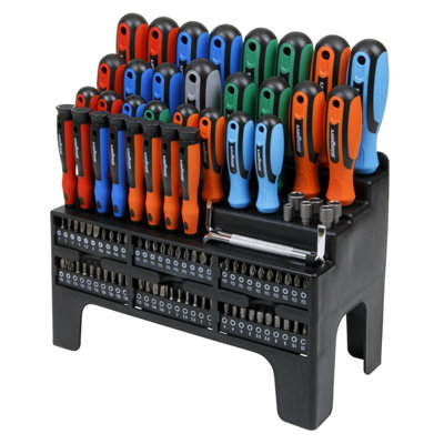 Sealey Hammer-Thru Screwdriver, Hex Key & Bit Set 44pc - S01106