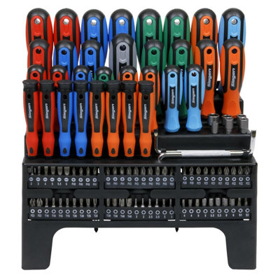 Sealey Hammer-Thru Screwdriver, Hex Key & Bit Set 44pc - S01106