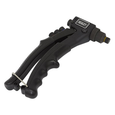 Sealey Hand Riveter Curve Design With Rubber Grip Handle 210mm Black AK3987