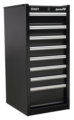 Sealey Hang-On Chest 8 Drawer with Ball-Bearing Slides - Black AP33589B