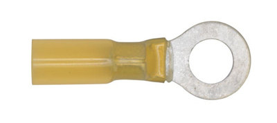 Sealey Heat Shrink Terminal 8.4mm Ring Transparent Yellow - Pack of 25 YTSR2584