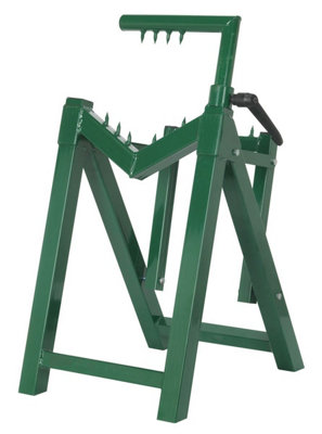 Sealey Heavy Duty Log Stand 230mm Capacity Easy To Assemble Green LC300ST