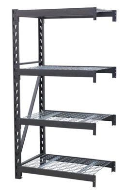Sealey Heavy-Duty Racking Extension Pack with 4 Mesh Shelves 640kg Capacity Per Level AP6372E