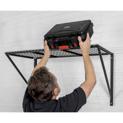 Sealey Heavy Duty Wall Mounted Storage Rack Weight Capacity 100kg APWSR01