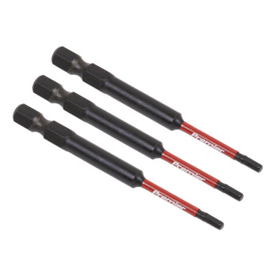 Sealey Hex 2.5mm Impact Power Tool Bits Forged From S2 Steel 75mm 3 Pcs ...