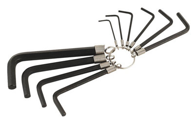 Sealey Hex Key Set on Ring 10pc Metric AK6148