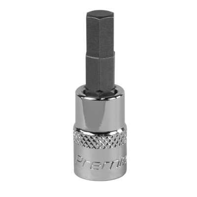 Sealey Hex Socket Bit 6mm 1/4" Square Drive Forged Chrome Vanadium Steel SBH004