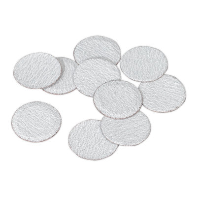 Sealey Hook-and-Loop Sanding Disc Diameter 50mm 80 Grit Pack Of 10 White SA701D80G