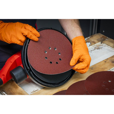 Sealey Hook-&-Loop Sanding Disc Set 215-225mm Compatible