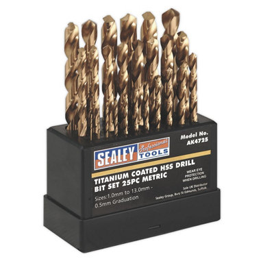 Sealey HSS Fully Ground Drill Bit Ø13mm Pack of 5 DB130FG main image 1