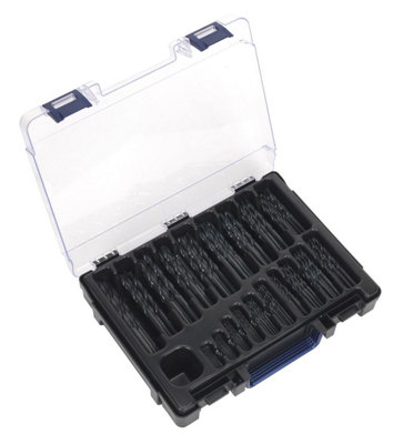 Sealey HSS Roll Forged Drill Bit Assortment 170pc 1-10mm DIN 338 DBS170RF