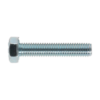 Sealey HT Setscrew M5 x 25mm 8.8 Zinc Plated DIN 933 - Pack of 50 Pieces SS525