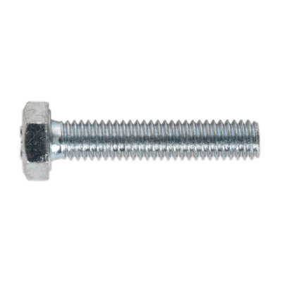 Sealey HT Setscrew M6 x 30mm 8.8 Zinc Plated DIN 933 - Pack of 50 Pieces SS630