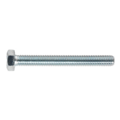 Sealey HT Setscrew M8 x 70mm 8.8 Zinc Plated DIN 933 - Pack of 25 Pieces SS870