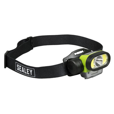 Sealey HT400LED Rechargeable Head Torch with Auto-Sensor 5W & 3W COB LED