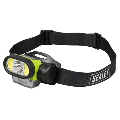Sealey HT400LED Rechargeable Head Torch with Auto-Sensor 5W & 3W COB LED
