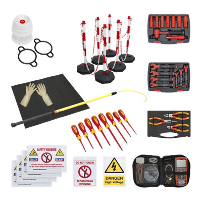 Sealey Hybrid Workshop Tool With Kit Insulating Rubber Safety Mat HP55KITCOMBO