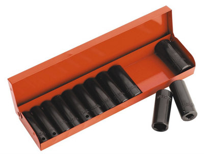 Sealey Impact Socket Set 12pc Deep 3/8"Sq Drive Metric/Imperial AK683