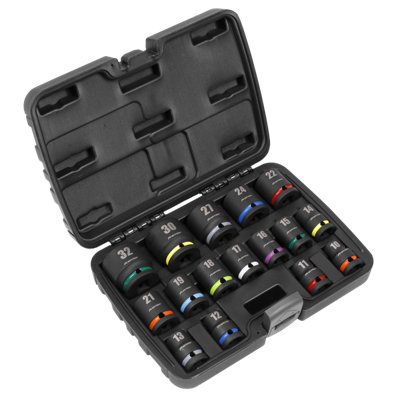 Sealey Impact Socket Set in Storage Case 16 Pieces 1/2" Square Drive AK5625M