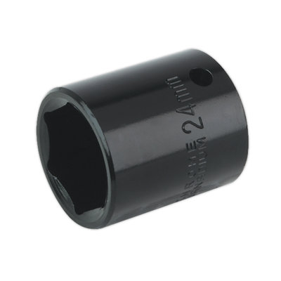 Sealey Impact Socket Tool 24mm 1/2" Square Drive IS1224