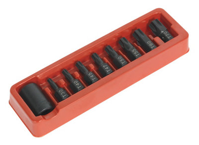 Sealey Impact TRX-Star Bit & Holder Set 9 Pieces 1/2" Square Drive Tool AK5610