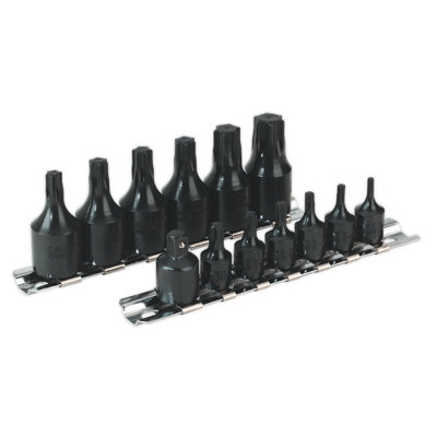 Sealey Impact TRX-Star Socket Bit Set 13pc 1/4" & 3/8" Square Drive AK5584