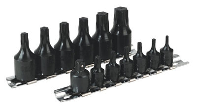 Sealey Impact TRX-Star Socket Bit Set 13pc 1/4" & 3/8" Square Drive AK5584