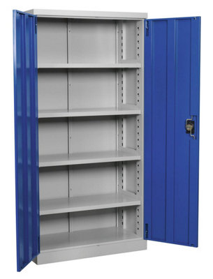Sealey Industrial Cabinet 4 Shelf 1800mm APICCOMBOF4