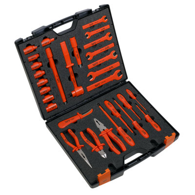 Sealey Insulated Tool Kit With Chrome Vanadium Steel Sockets 29 Pieces AK7910