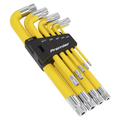 Sealey Jumbo Spline Key Set 9pc Anti-Slip AK7189