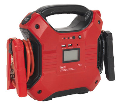 Sealey Jump Starter Power Pack Lithium-ion Phosphate (LiFePo4) 12/24V 1200/600 Peak Amps SL32S