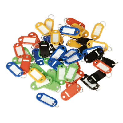 Sealey Key Tag Assortment Various Colours For Easy Referencing 50pc SKTAG50