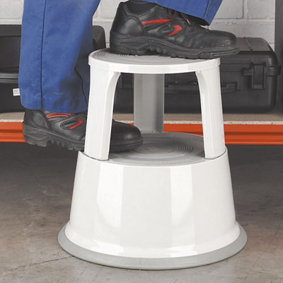 Sealey Kick Step Steel 150kg Capacity 430mm Height 440mm Diameter Anti ...
