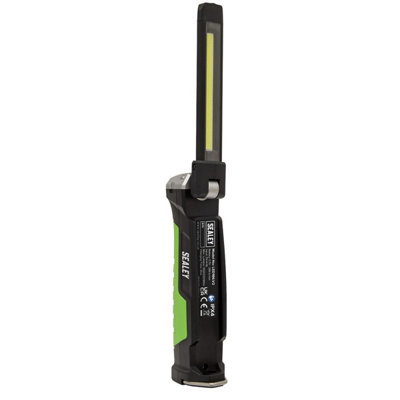 Sealey LED186 Rechargeable Slim Folding Inspection Light 6W COB LED & 1W SMD LED Lithium-ion