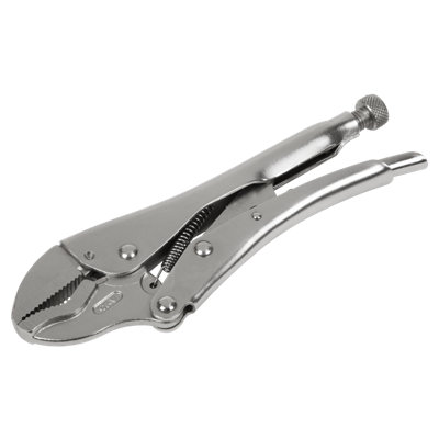 Sealey Locking Pliers Optimum Grip 225mm 0-45mm Jaw Capacity Silver AK6830